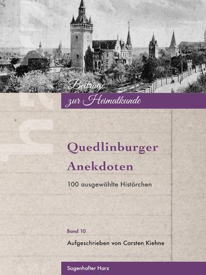 cover image of Quedlinburger Anekdoten